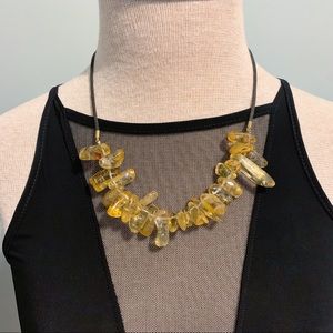Handmade African Honey Amber Gem necklace